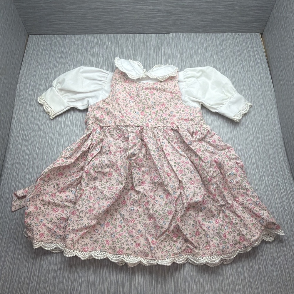 My Twinn Doll Dress Pink Floral Lace Puff Sleeve Cottagecore Outfit‎